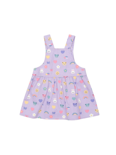 Huxbaby - Hux Emoji Pinafore - HB1201W25 Sleeveless Dress Huxbaby 