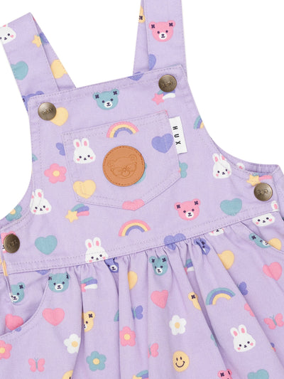 Huxbaby - Hux Emoji Pinafore - HB1201W25 Sleeveless Dress Huxbaby 