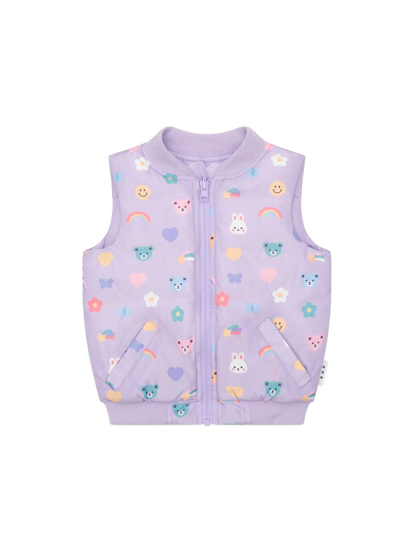 Huxbaby - Hux Emoji Reversible Puffer Vest - HB4152W25 Vest Huxbaby 