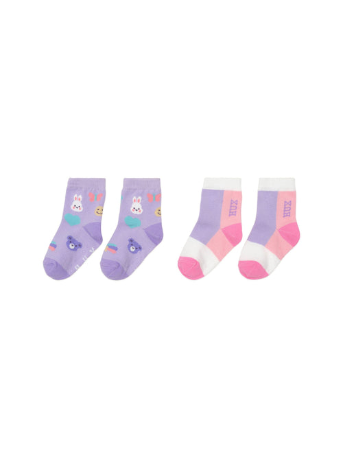 Huxbaby - Hux Emoji Socks 2Pk - HB8141W25