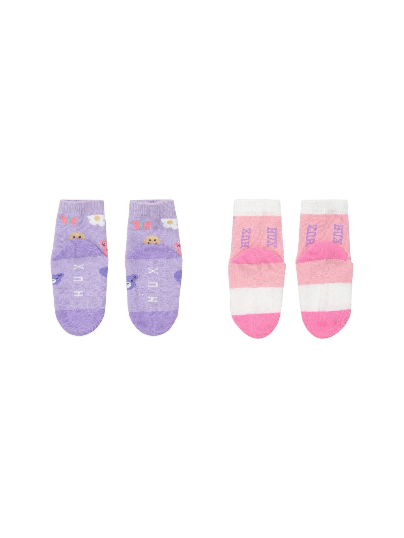 Huxbaby - Hux Emoji Socks 2Pk - HB8141W25 Socks Cherrie Baby Boutique 