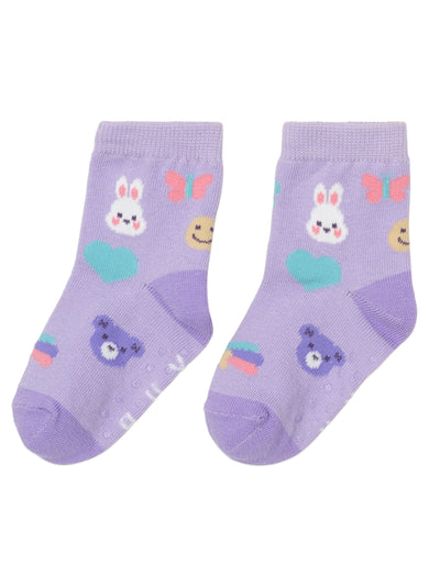 Huxbaby - Hux Emoji Socks 2Pk - HB8141W25 Socks Cherrie Baby Boutique 