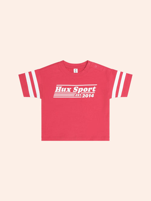Huxbaby - Hux Sport Sporty Stripe Tee | Racer Red