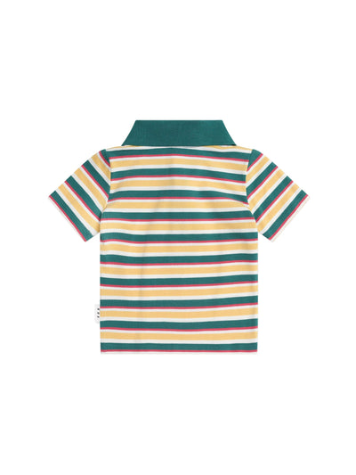 Huxbaby - Hux Stripe Polo Tee - HB2326S25 Short Sleeve Shirt Huxbaby 