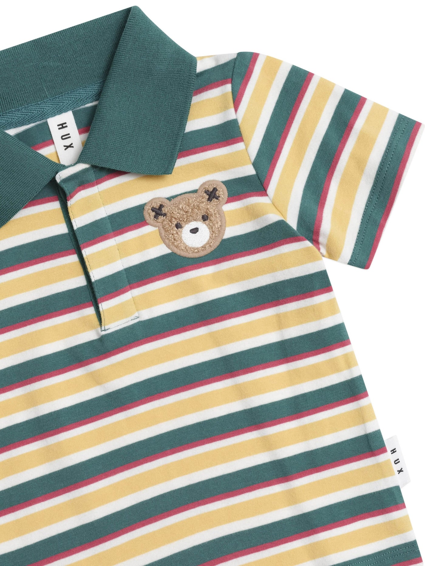 Huxbaby - Hux Stripe Polo Tee - HB2326S25 Short Sleeve Shirt Huxbaby 