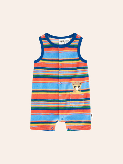Huxbaby - Hux Sunset Stripe Sleeveless Romper | Sunset Stripe - PREORDER