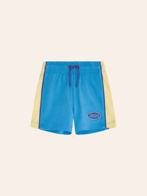 Huxbaby - Hux Surf Logo Splice Short | Aqua/ Lemonade - PREORDER