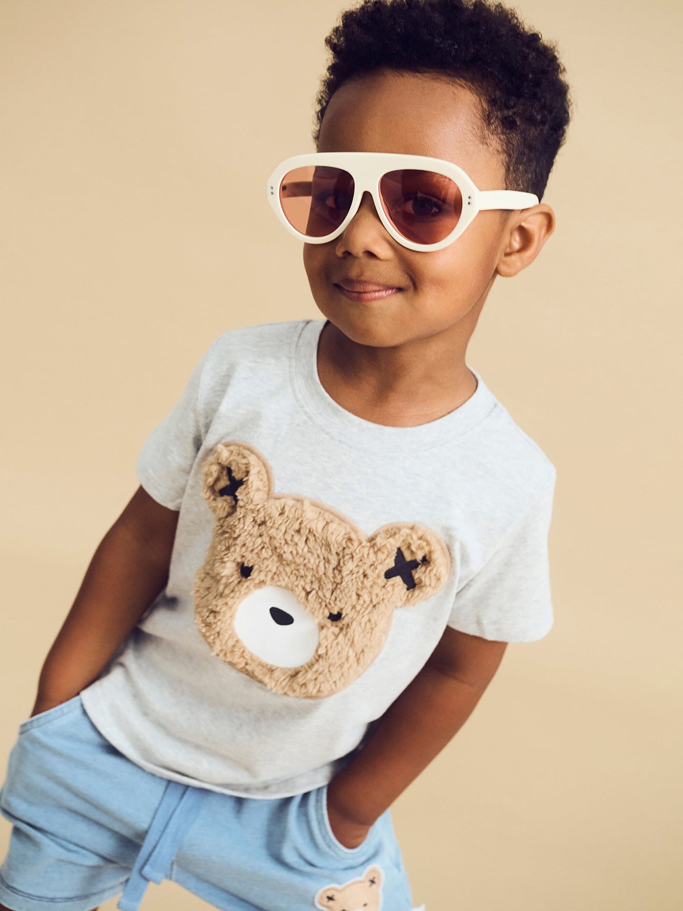 Huxbaby - Huxbear Knit Denim Short - HB6056S24 Shorts Huxbaby 