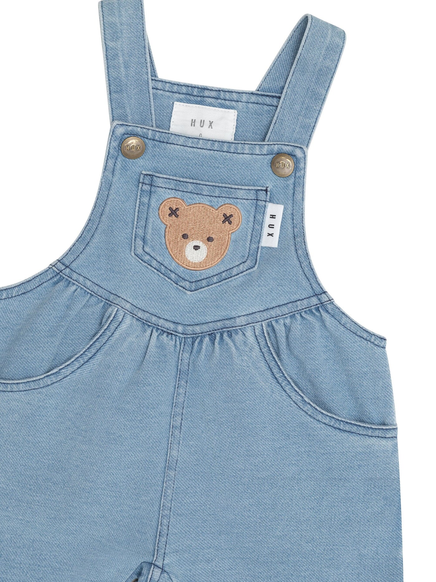 Huxbaby - Huxbear Knit Denim Short Overalls - HB0012S24 Overalls Huxbaby 