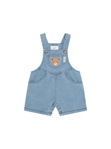 Huxbaby - Huxbear Knit Denim Short Overalls - HB0012S24