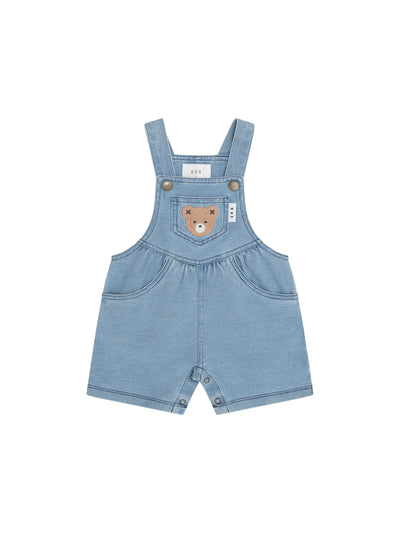 Huxbaby - Huxbear Knit Denim Short Overalls - HB0012S24 Overalls Huxbaby 