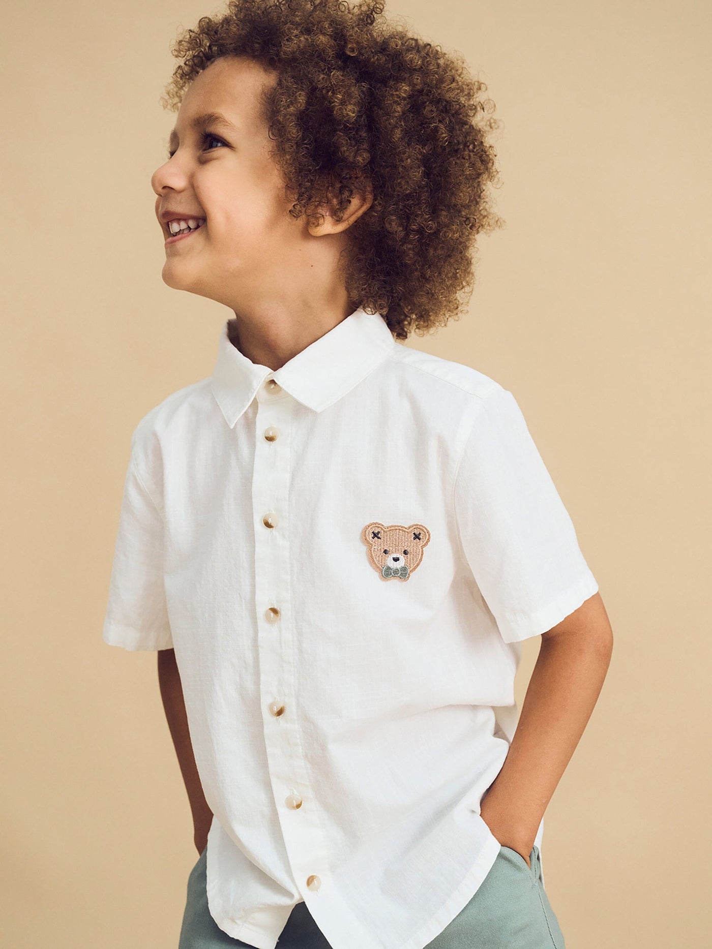 Huxbaby - Huxbear Signature Shirt - HB2308S24 Short Sleeve Shirt Huxbaby 