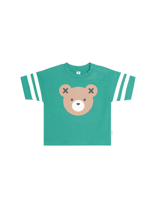 Huxbaby - Huxbear Sporty Stripe Slouchy Tee | Vintage Green