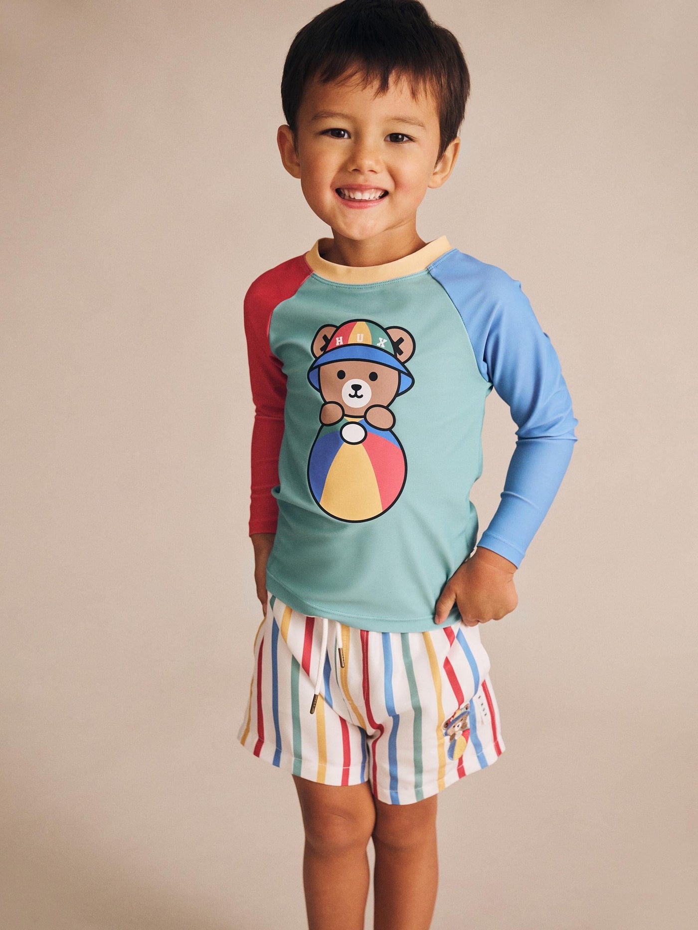 Huxbaby - Huxbear Stripey Swim Shorts - HB7205S25 Swim Shorts Huxbaby 