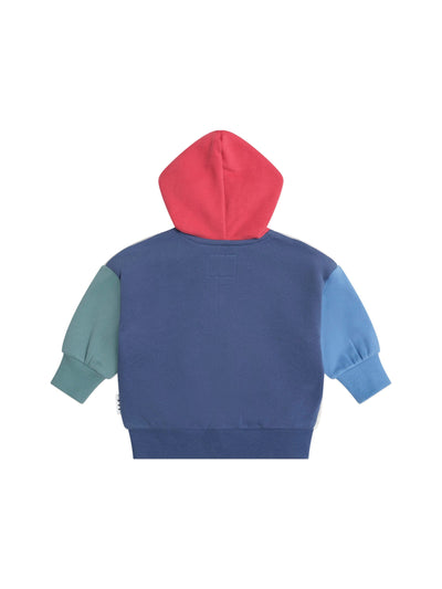 Huxbaby - Huxbear Zip Up Hoodie Colour Block - HB3375S25 Hoodie Huxbaby 