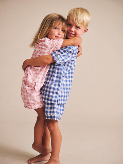 Huxbaby - Huxette Check PJs - HB9174S25 Short Sleeve Pyjamas Huxbaby 