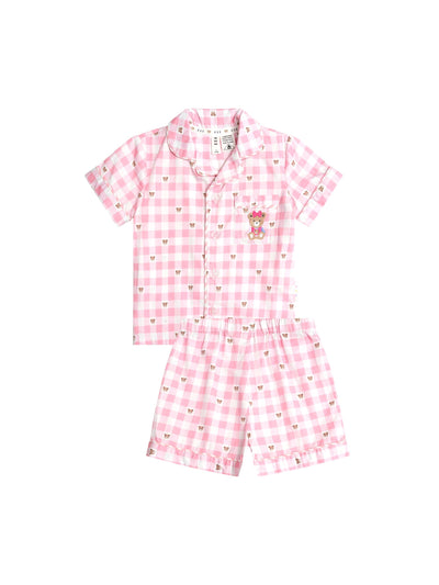 Huxbaby - Huxette Check PJs - HB9174S25 Short Sleeve Pyjamas Huxbaby 