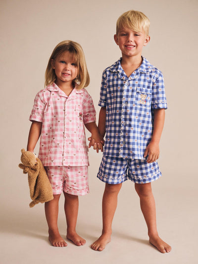 Huxbaby - Huxette Check PJs - HB9174S25 Short Sleeve Pyjamas Huxbaby 