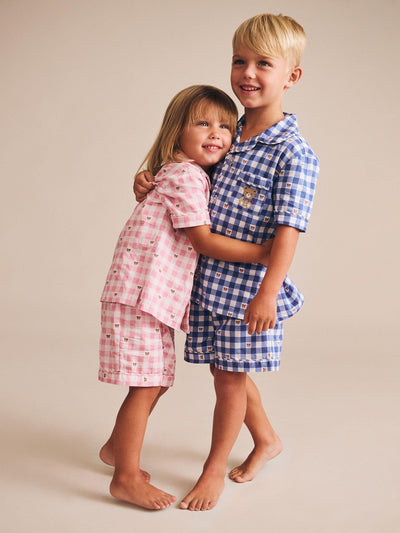 Huxbaby - Huxette Check PJs - HB9174S25 Short Sleeve Pyjamas Huxbaby 