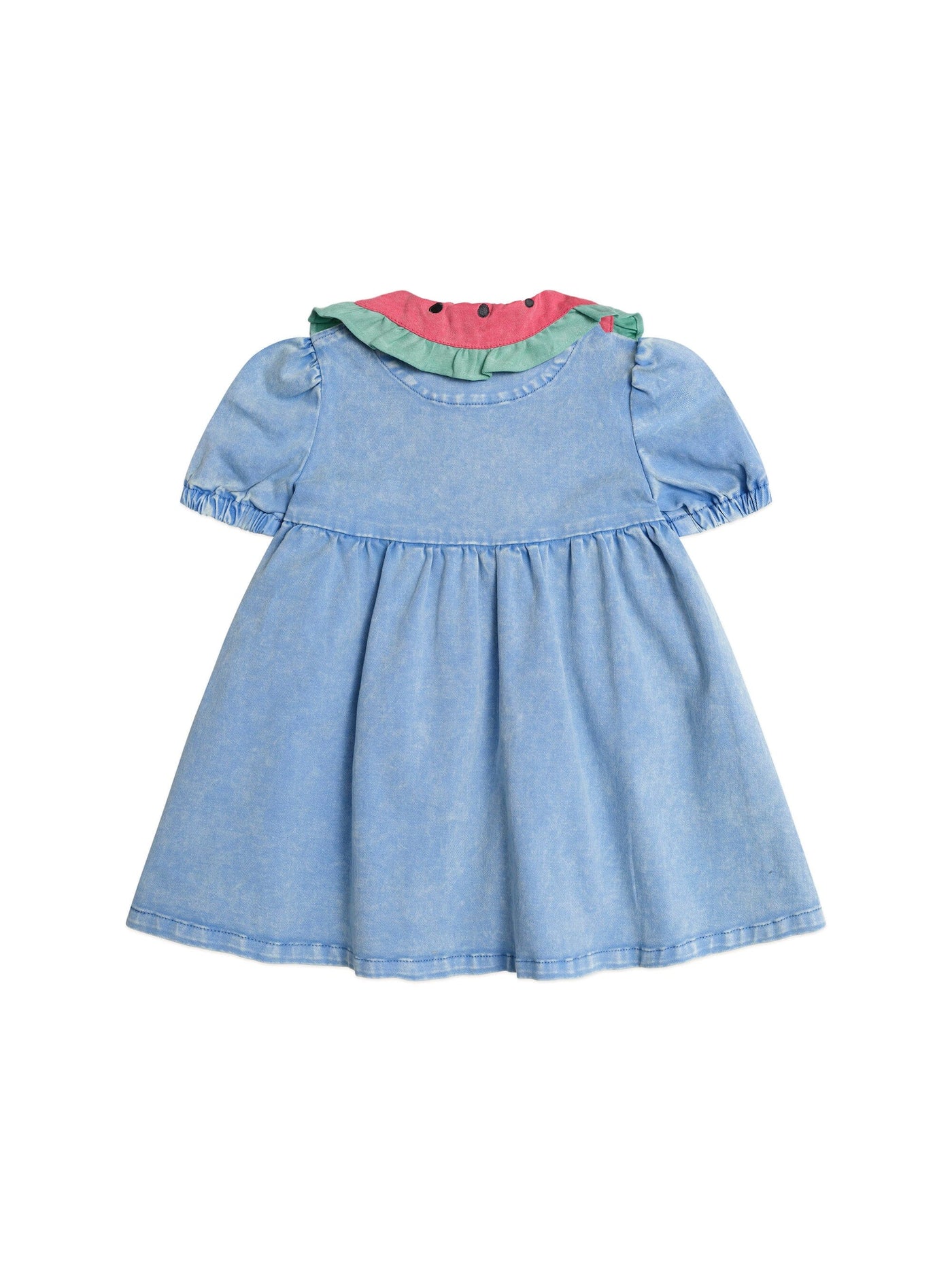 Huxbaby - I Carried a Watermelon Denim Dress - HB1251S25 Short Sleeve Dress Huxbaby 