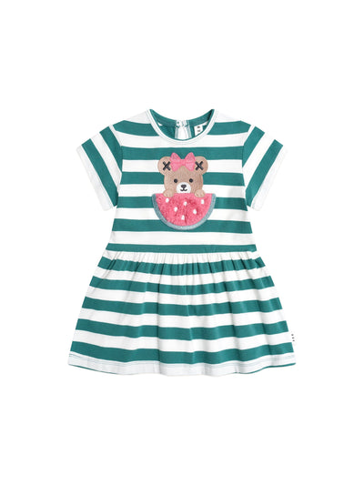 Huxbaby - I Carried a Watermelon Dress - HB1362S25 Short Sleeve Dress Huxbaby 