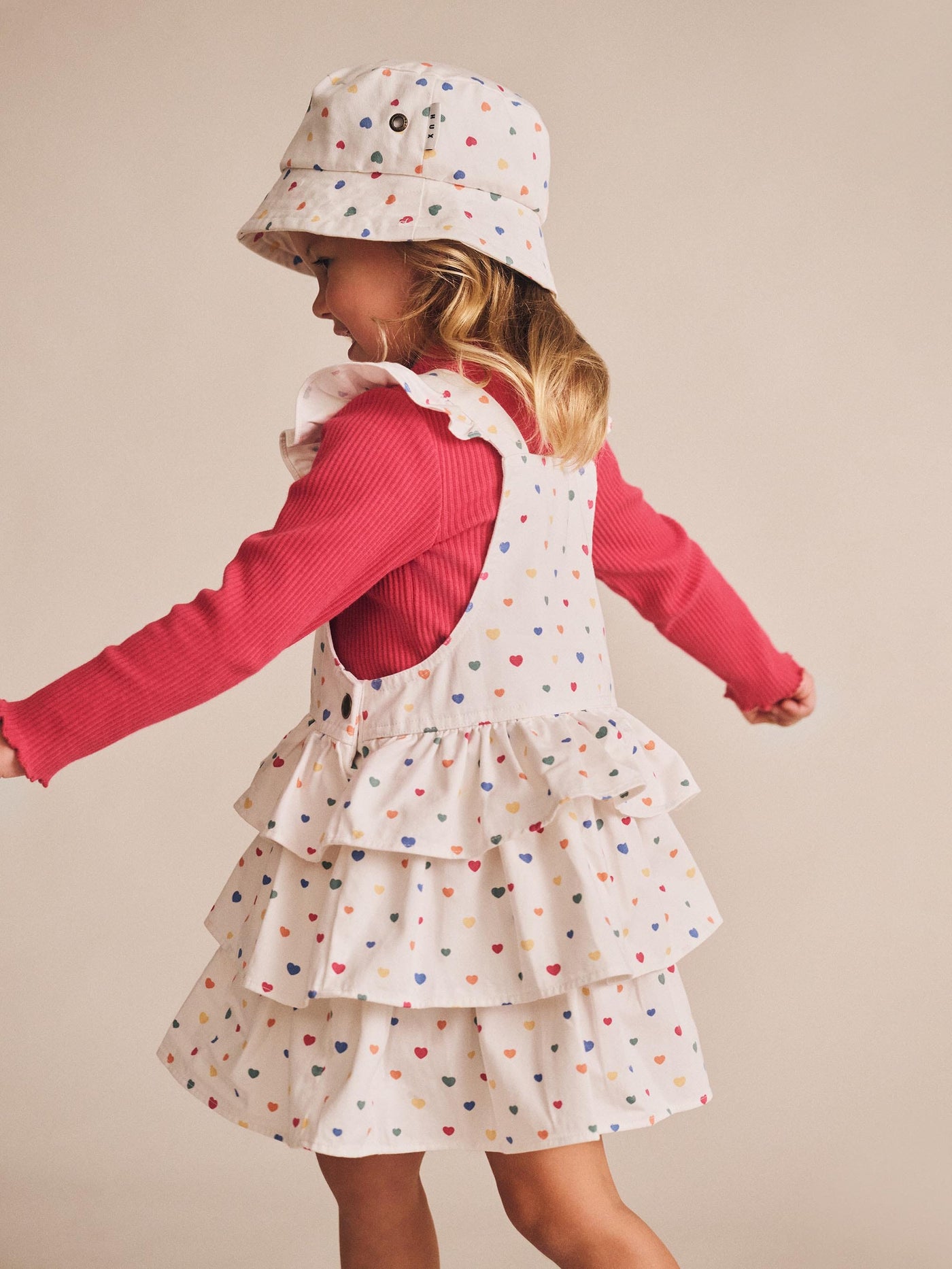 Huxbaby - I Heart Cake Pinafore Dress - HB1040S25 Sleeveless Dress Huxbaby 