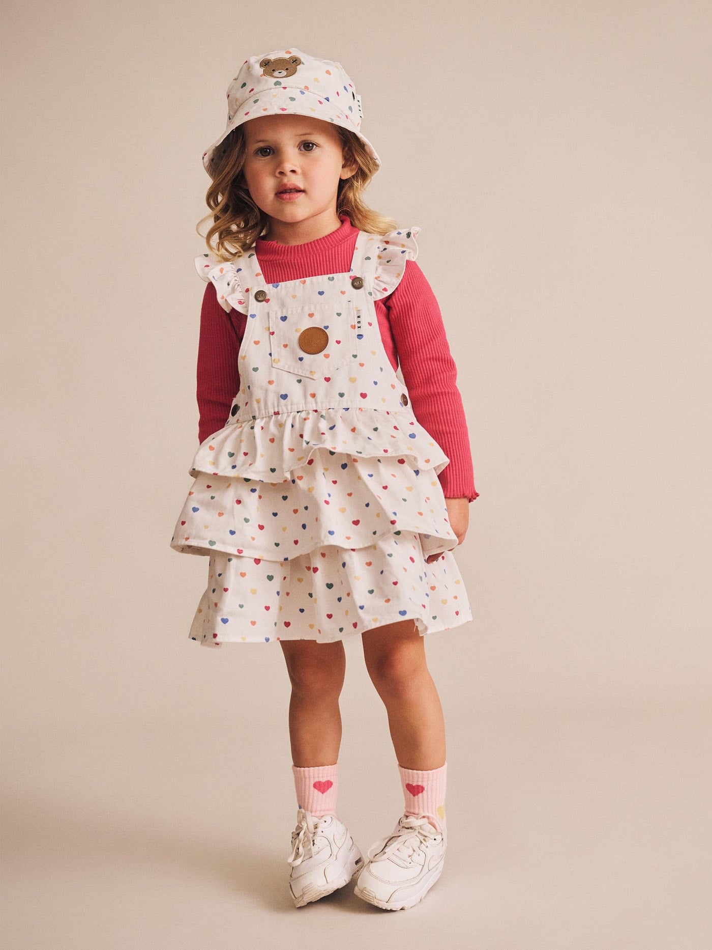 Huxbaby - I Heart Cake Pinafore Dress - HB1040S25 Sleeveless Dress Huxbaby 