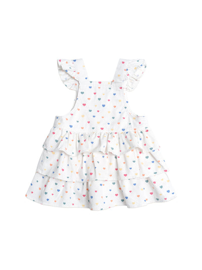 Huxbaby - I Heart Cake Pinafore Dress - HB1040S25 Sleeveless Dress Huxbaby 