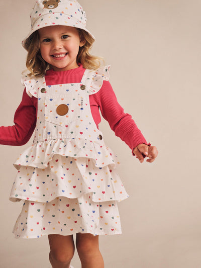 Huxbaby - I Heart Cake Pinafore Dress - HB1040S25 Sleeveless Dress Huxbaby 