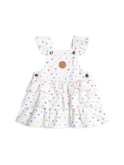 Huxbaby - I Heart Cake Pinafore Dress - HB1040S25 Sleeveless Dress Huxbaby 