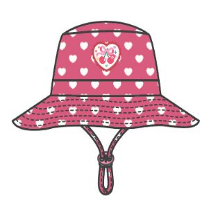 Huxbaby - I heart you Polka Dot Swimhat | Cherry