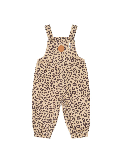 Huxbaby - Leopard Print Denim Overalls