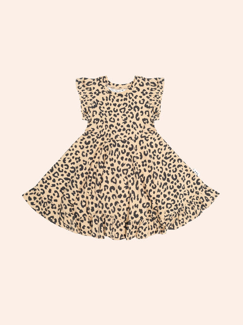 Huxbaby - Leopard Short Sleeve Swing Dress | Animal