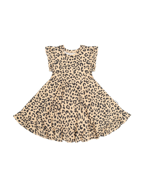 Huxbaby - Leopard Short Sleeve Swing Dress | Animal