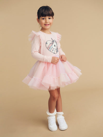 Huxbaby - Loveheart Unicorn Ballet Dress - HB1186W24 Tutu Dress Huxbaby 