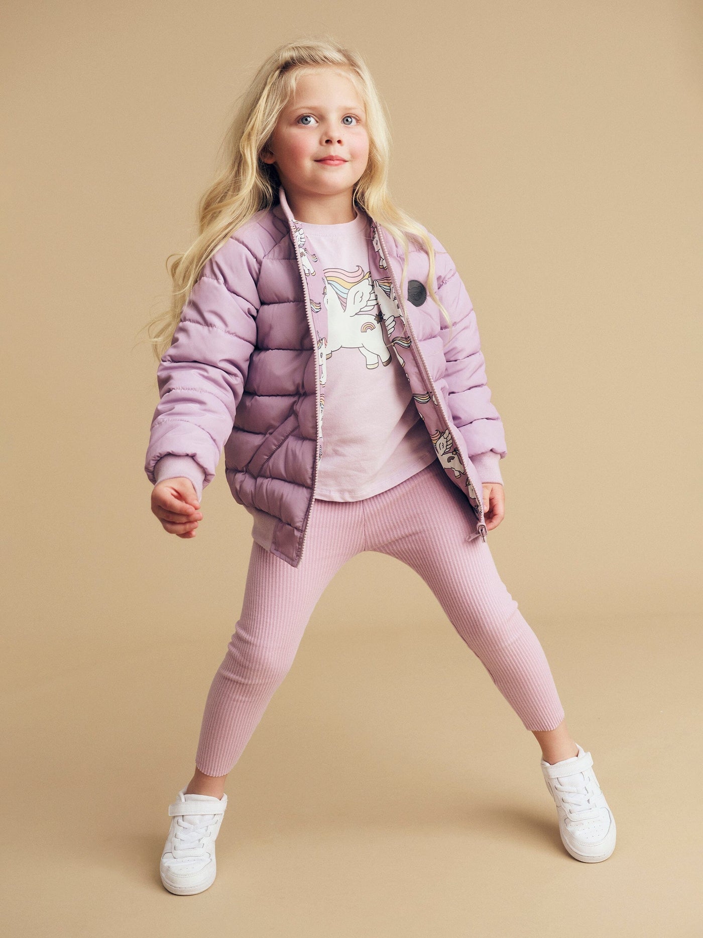 Huxbaby Magical Unicorn Reversible Bomber HB4073W24 Jacket Huxbaby 