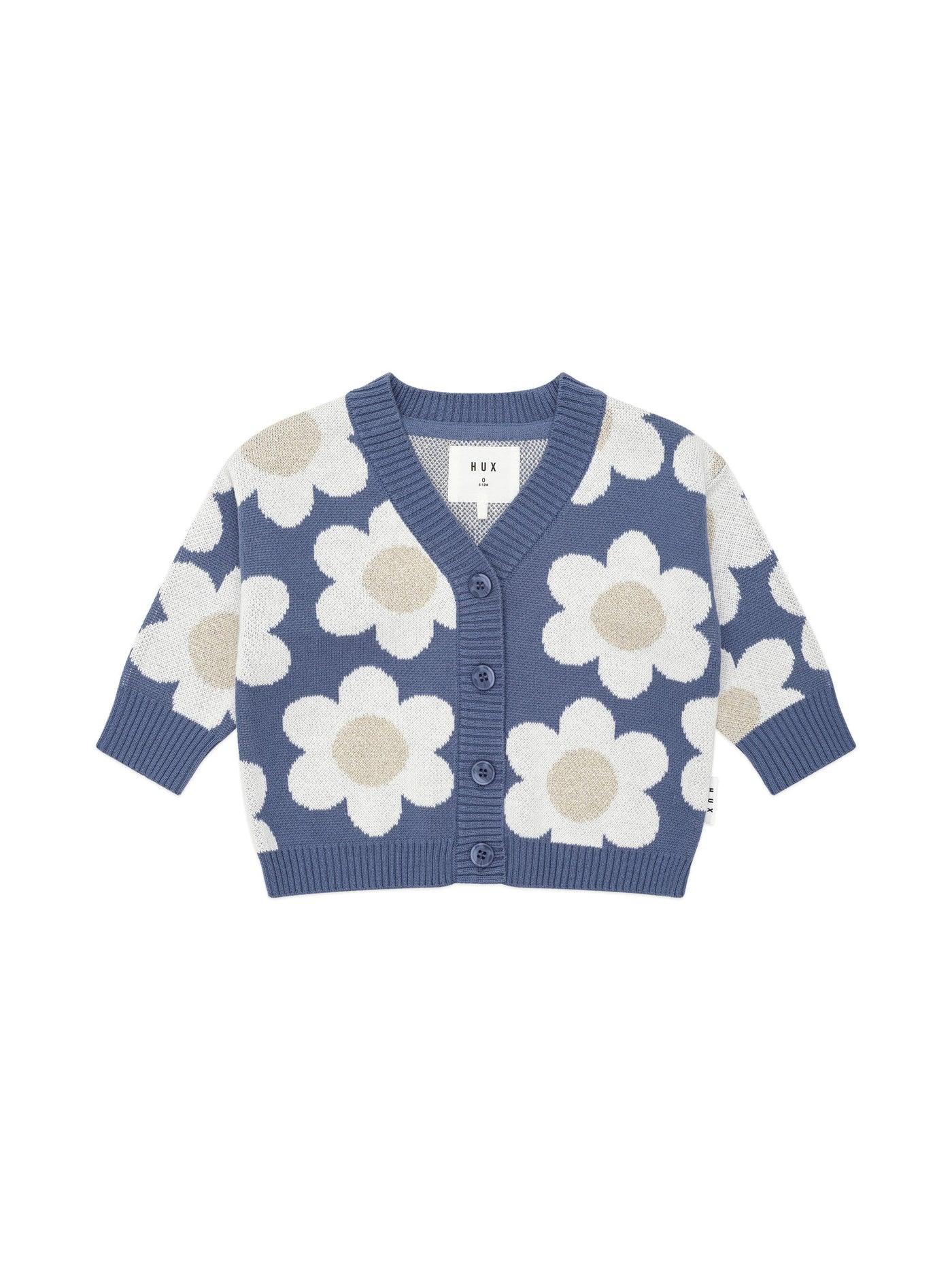 Huxbaby - Midnight Daisy Boxy Cardi - HB5175W25 Cardigan Huxbaby 