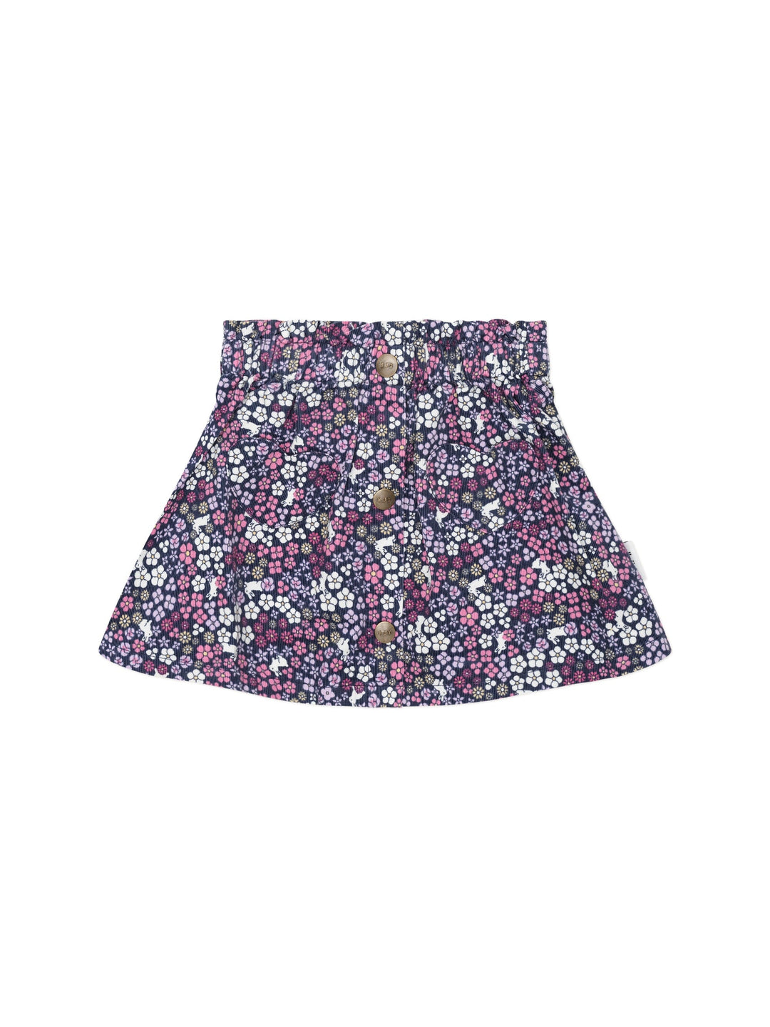 Huxbaby Midnight Flower Garden Cord Skirt HB1197W25