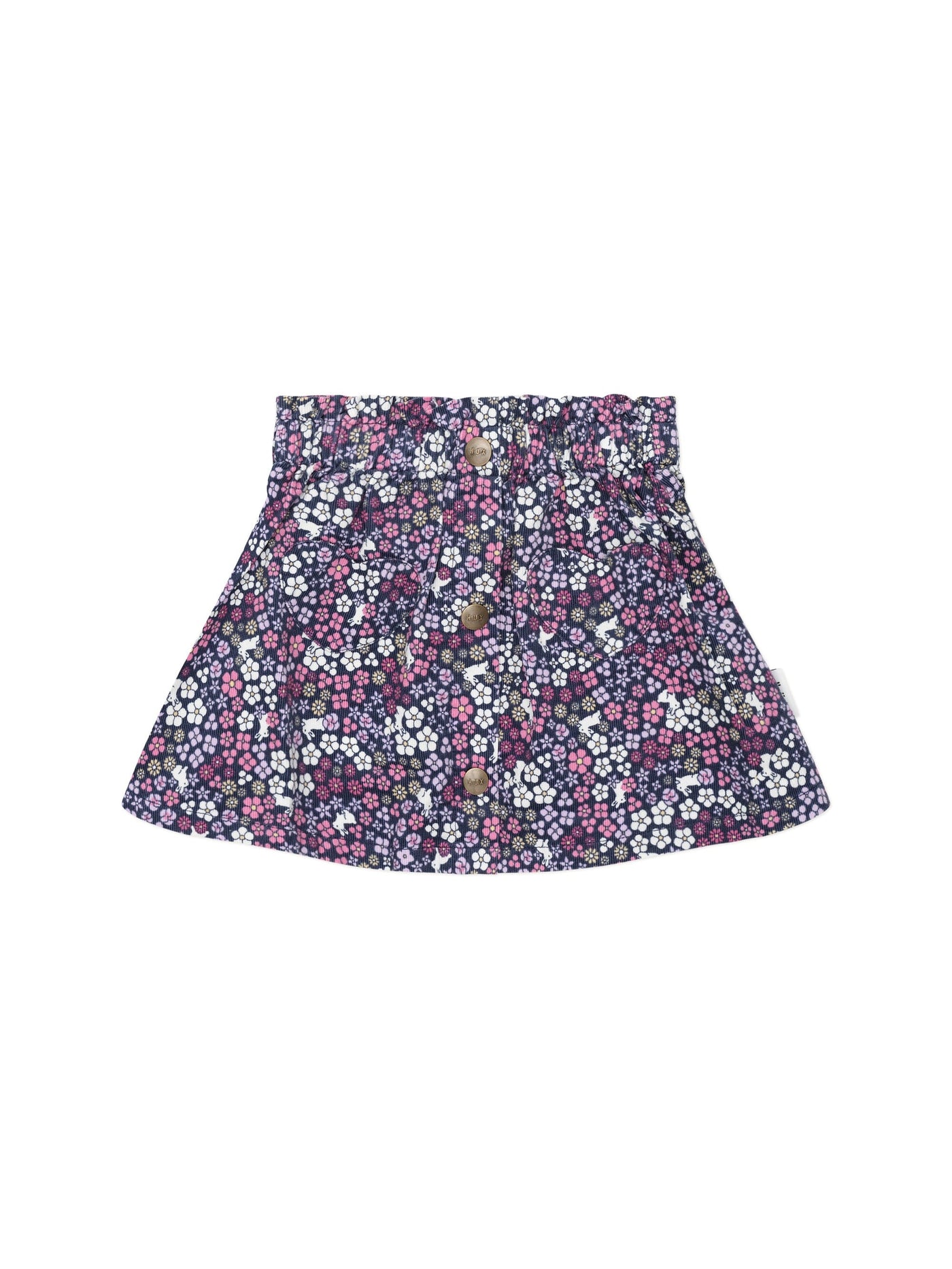 Huxbaby - Midnight Flower Garden Cord Skirt - HB1197W25 Skirts Huxbaby 