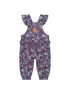 Huxbaby - Midnight Flower Garden Frill Overall - HB0194W25