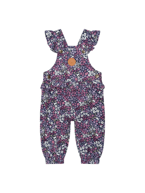 Huxbaby - Midnight Flower Garden Frill Overall - HB0194W25