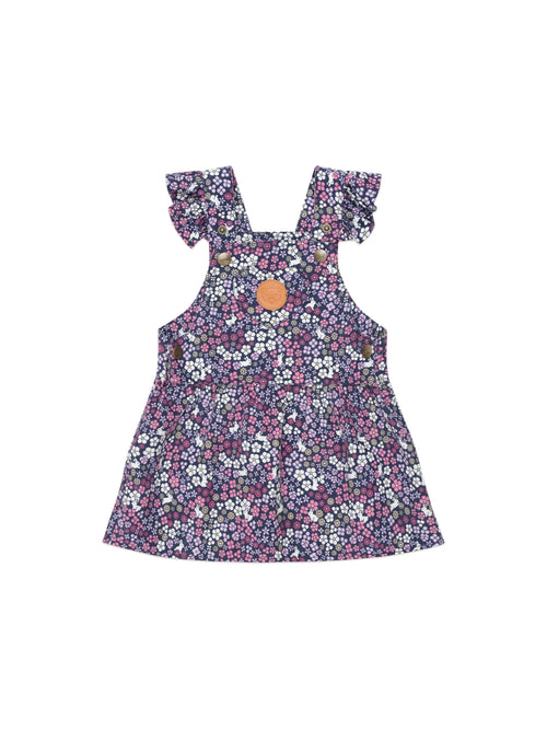 Huxbaby - Midnight Flower Garden Overall Dress - HB1198W25