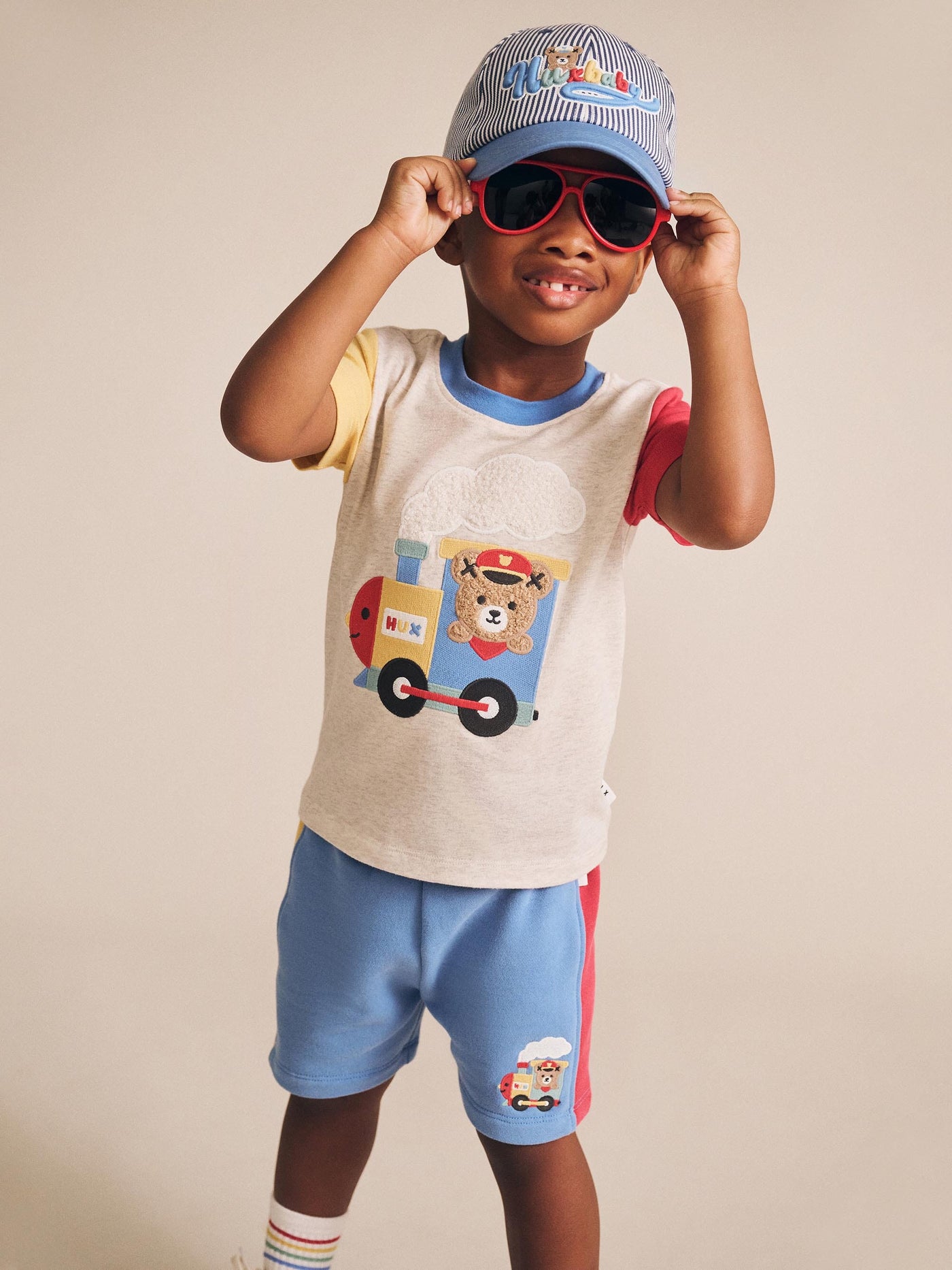 Huxbaby - Nautical Stripe Huxbear Cap - HB8002S25 Caps Huxbaby 