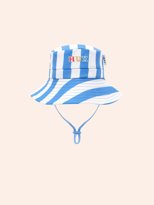 Huxbaby - Nautical Stripe Swimhat | Nautical/Almond Milk Stripe