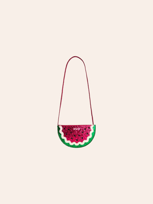 Huxbaby - One-in-a-Melon Glitter Handbag | Watermelon