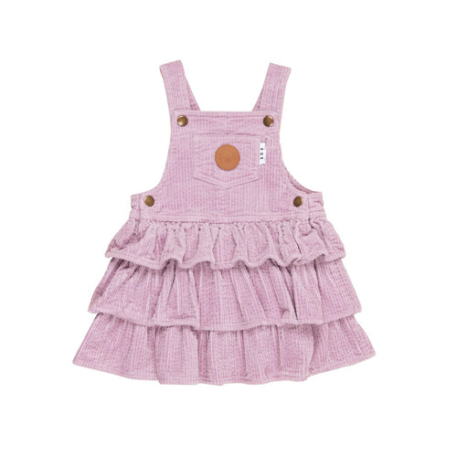 Huxbaby - Orchid Cord Frill Overall Dress - HB1053W24
