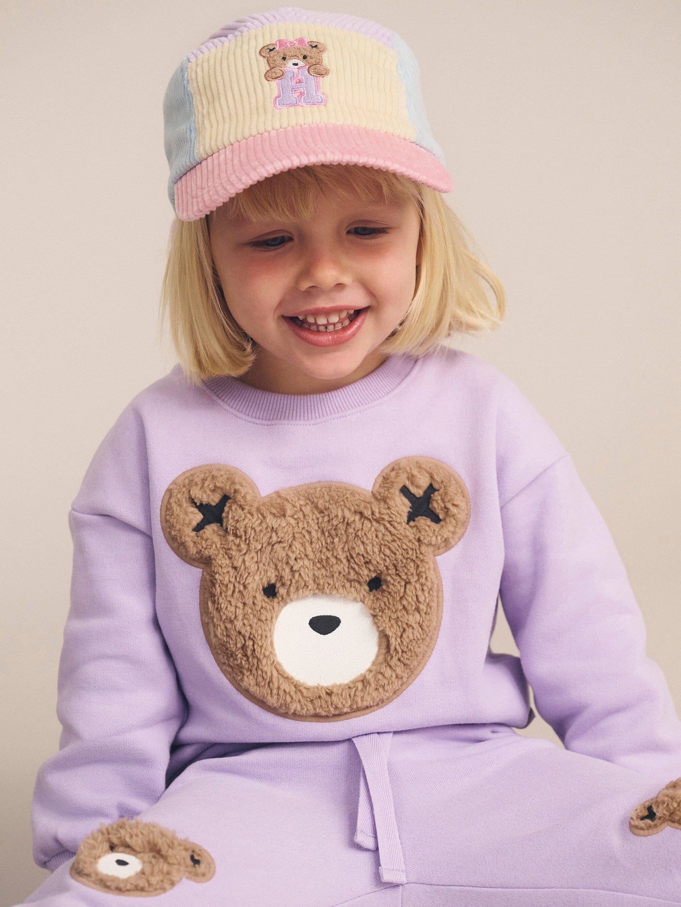 Huxbaby - Orchid Furry Huxbear Sweatshirt - HB3253W25 Jumper Huxbaby 