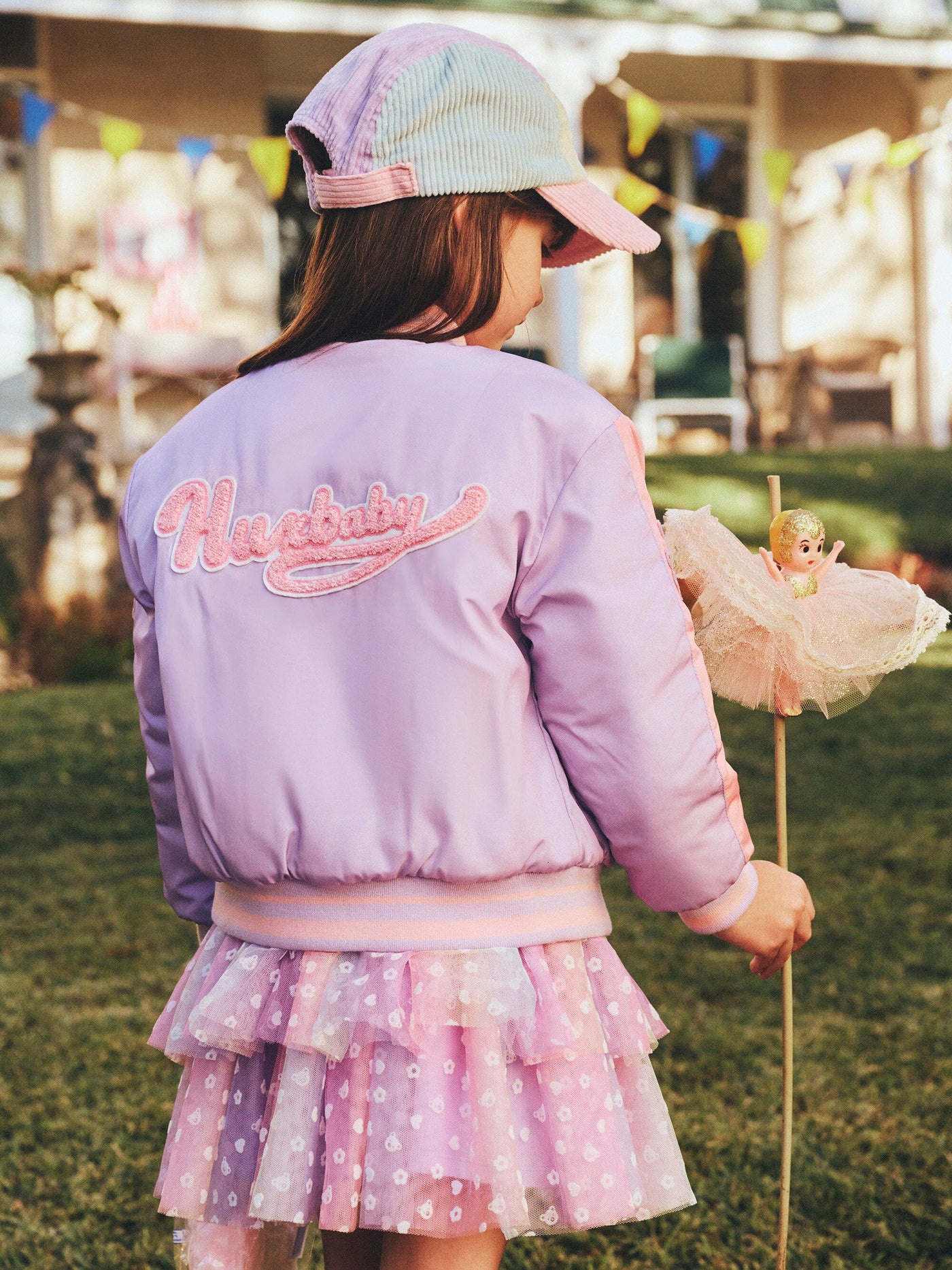 Huxbaby - Orchid Hux College Varsity Jacket - HB4149W25 Jacket Huxbaby 