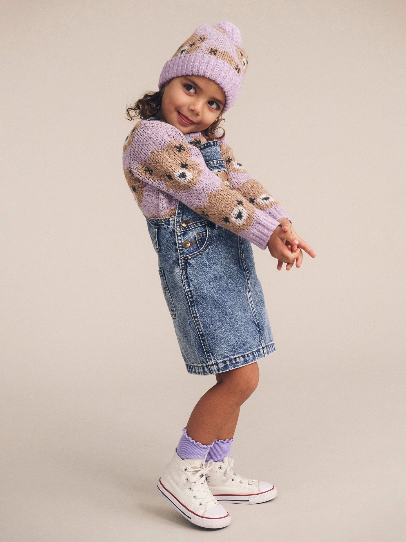 Huxbaby - Orchid Huxbear Knit Beanie - HB8183W25 Beanie Huxbaby 