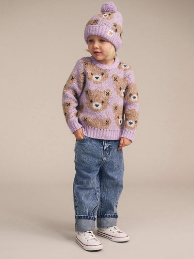 Huxbaby - Orchid Huxbear Knit Beanie - HB8183W25 Beanie Huxbaby 